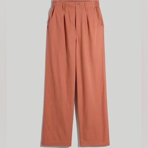 Madewell Straight Leg Pants in Terracotta